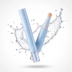 Dual-Effect Concealer & Foundation Stick, 24HR Long-Lasting High Coverage Matte Finish, Korean Cream Concealer, Blurs Blemish Marks Dark Circles, Nose Contour & Nourishing Skin for Flawless Complexion, Ideal Gift for Makeup Lovers