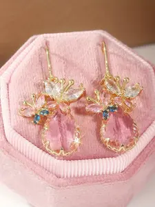 Butterfly Design Dangle Earrings, Elegant Jewelry for Women for Party, Daily Clothing Decor, Trendy All-match & Exquisite Jewelry for Birthday Gift, High Quality Earrings