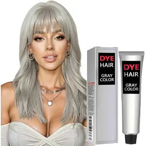 Grey hair dye,Fast coloring,Light fixation,Gentle moisturizing,Shiny hair,Simple operation,Refreshing and easy to rinse off,Fashionable party look,Unisex
