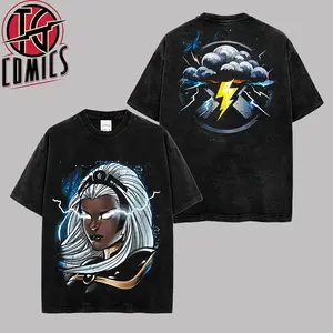 [IG] Storm XMen Graphic Tee Premium Washed T-Shirt (Made In US), Ororo Munroe MCU Comic Graphic Tee, Super Hero MCU Universe Comics Book Fans Shirt, Comic Book Outfit, Gift For Hero Fans