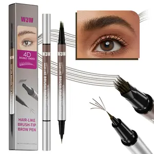 4D Microblading Brow Pen — 4-Point Fork Tip Creates Natural Hair Strokes in Seconds, Waterproof & Smudge-Proof All Day