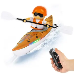 Remote Control Kayak Toy, 2.4GHz Remote Control Boat Toy, Innovative Realistic Paddle Design Water Racing Toy, Birthday Gift for Boys & Girls