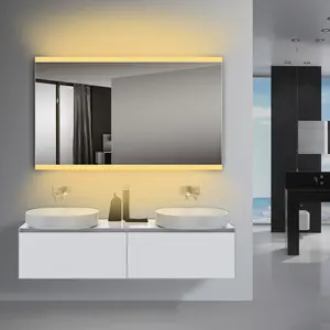 Orchid LED Bathroom Mirror 40" x 24", Rectangular, button switch, splash-proof, rust-proof