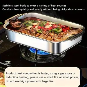 2 Sets Non-Stick Deep Trays with Lids & Handles – Perfect for Outdoor BBQ, Camping & Oven Baking, Ideal for Parties & Gifting