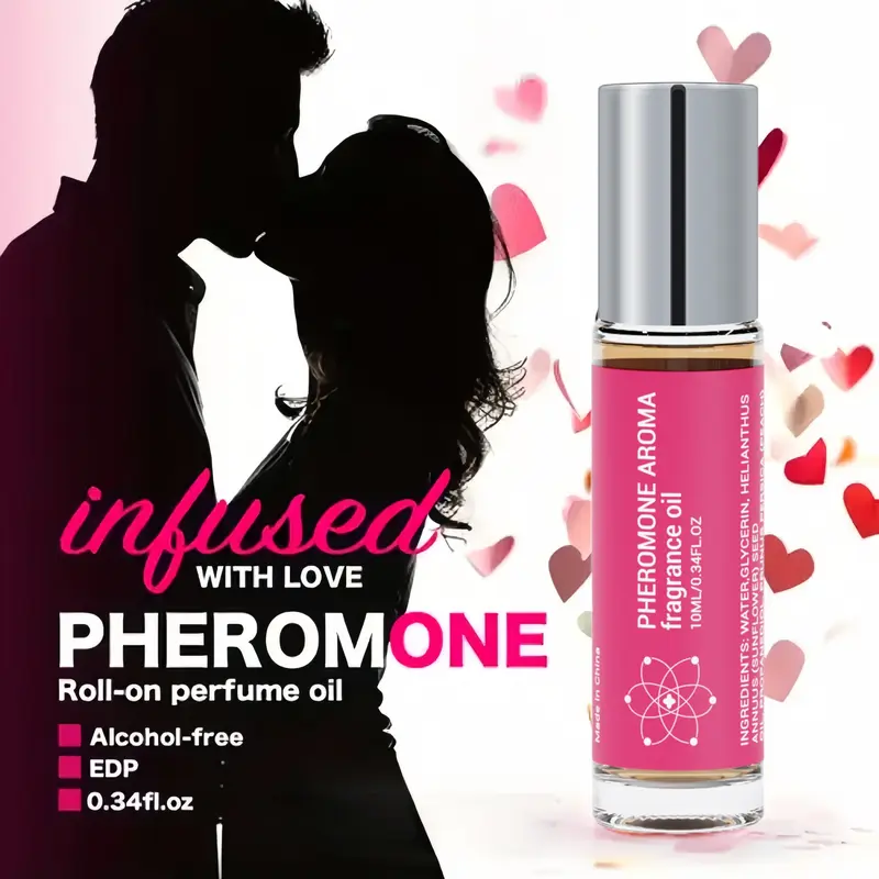 Women's Rollerball Pheromone Perfume, Travel Perfume, Portable Long-Lasting Fragrance, 0.34 Fl Oz (10 Ml), Non-Toxic Liquid, Liquid Perfumes