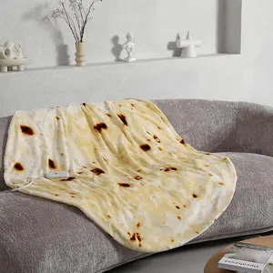 Heated Electric Blanket Double Sided 260g Flannel Burritos Tortilla Heated Throw with 5 Heating Levels & 10 Hours Auto Off for Kids and Adults Funny Gifts