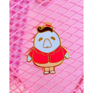 Baby Manatee Enamel Lapel Pin, Limited Edition Costume Jewelry Charm, Decor Pin for Bags, Bag Charm Accessory