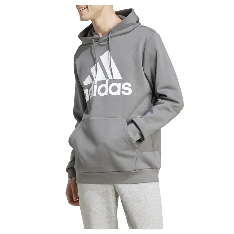 adidas Mens Essentials Fleece Hoodie Casual Outerwear Casual - Grey