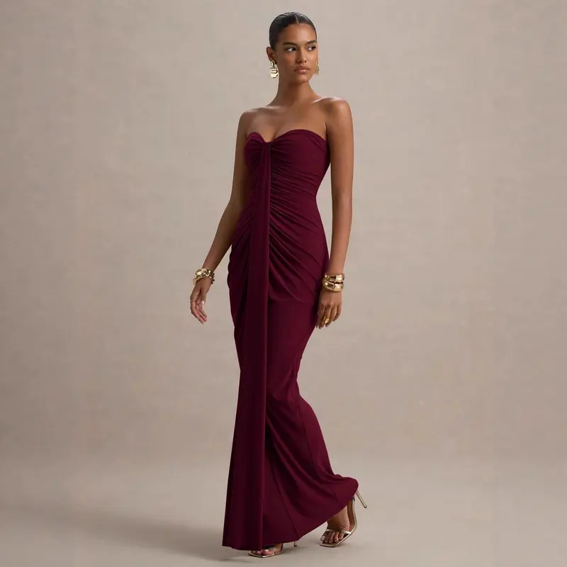 slim fit dress slacks Montego Bandeau Dress