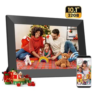 FRAMEO 10.1 Inch Smart WiFi Digital Photo Frame 1280x800 IPS LCD Touch Screen, Built-in 32GB, Auto-Rotate Portrait and Landscape, Share Moments Instantly via Frameo App from Anywhere Best Gift #SummerVibes
