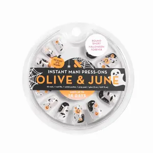 Olive & June Instant Mani Short Round Press-on Nails, Halloween Forever, 42 Pieces