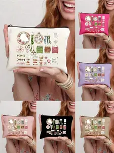 Funny Sewing Storage Pouch Zippered multi-functional portable bag for sewing supplies and cosmetics. Large capacity reusable organizer, ideal gift for sewing lovers, Mother’s Day, birthdays and Christmas.