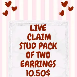 Studs You Pick- Studs pack of two  Earrings. Live sale