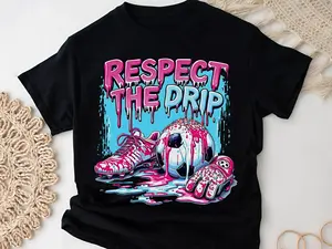 Youth and Adult Soccer Drip T-Shirt, Ice Cream Drip, Respect The Drip, Game Day Soccer Shirt, Retro Soccer Tee, Gift for Boys Girls, Youth Clothing, Back to School Outfit