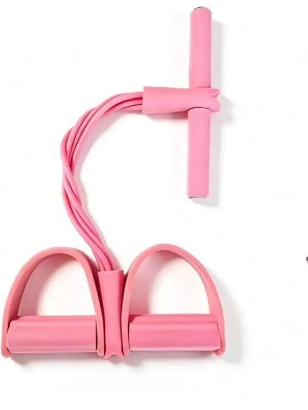 Multifunctional 6-Tube Pedal Resistance Band, Portable Elastic Yoga Puller for Tummy Trimming & Strength Training, Multiple Colors Available