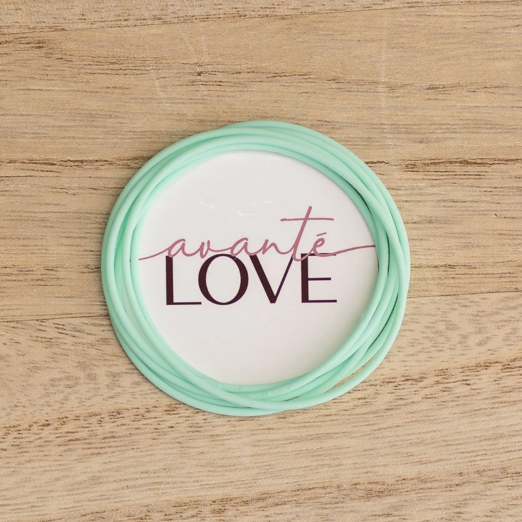 Mint: Silicone Jelly Bracelets-Stack of 6