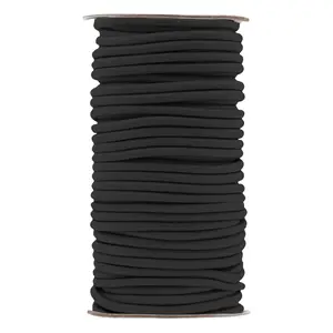 Mandala Crafts Tent Pole Shock Cord - Thick Elastic Cord - DIY Round Stretchy Cord Rope - Heavy Duty Kayak Bungee Cord Stretch String