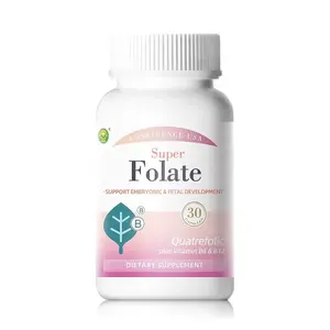 Super Folate 400mcg with Quatrefolic Plus Vitamin B6 & B12 (30 Capsules)