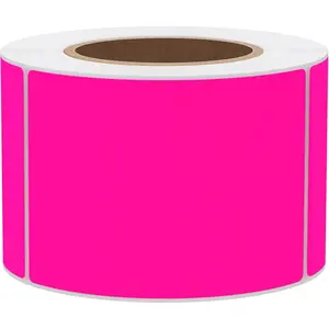 2x3 Inch 300 count Fluorescent  Sticker Rectangle Blank Color Coding Neon Labels for Office Organization Shipping Warehouse Labeling (Fluorescent )