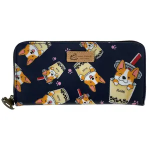 Boba Corgi Long Wallet