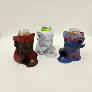 Infernal Gambit Can Holder & Dice Tower - Tiefling & Serpent Fantasy Accessory for TTRPGs - Approx. 6" x 5.5" x 5.5"