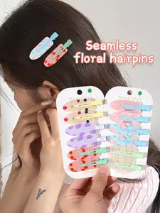 12pcs hairpin side clip hair grip clip, simple sweet style side small hairpin clip, exquisite fashion can be used for makeup and washing bangs broken hair