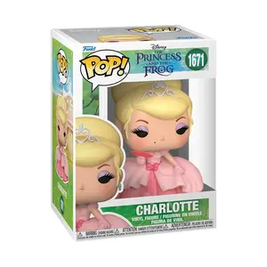 Princess and the Frog Charlotte Funko Pop! Vinyl Figure #1671 Collector Set