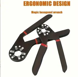 One 6-inch and one 8-inch Bionic Wrench | 14 Wrenches in 1 | Grips Bolts on All Six Sides | Patented Design Multiplies Gripping Force | Great Gifts for Men, Dad, and Gadgets for Men