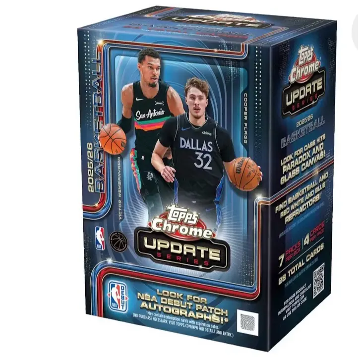 Topps Chrome NBA Basketball Trading Card Packs - 10x Blaster Box Break #186