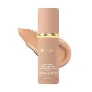 BARUBT 4 in 1 foundation Liquid-Moisturizing Medium Full Coverage Concealer, Waterproof and Sweatproof, SPF 50+, Suitable for All Skin Types