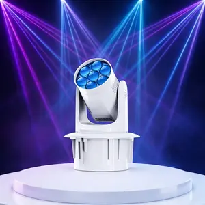 180W Moving Head DJ Light, 100W LED Stage Beam Lighting with 18-Facet Prism, 1.5° Beam Angle, 7 Gobos Sound Activated Auto DMX Control for Wedding, Party, Bar, Live Show, Club Stage Light