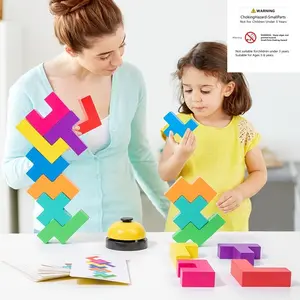 Russian Block Toy Puzzle Game, Shape Recognition Puzzles, Logical Thinking Training, Baby Space Mind Development, Fun Educational Gift for Kids
