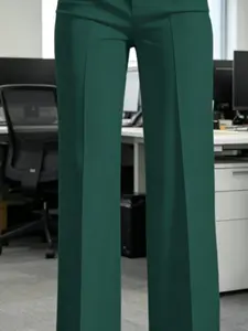 Women's Wide Leg Suit Pants, High Waist Flowy Design, New 2026 Model, Straight Fit Slimming Effect, Long Pants for Short Stature, Multiple Colors Available, Office Wear, Womenswear