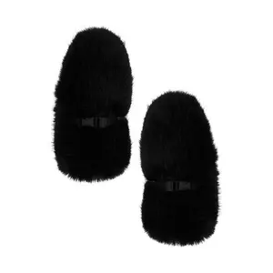 jocelyn Faux Fox Mittens in Chocolate