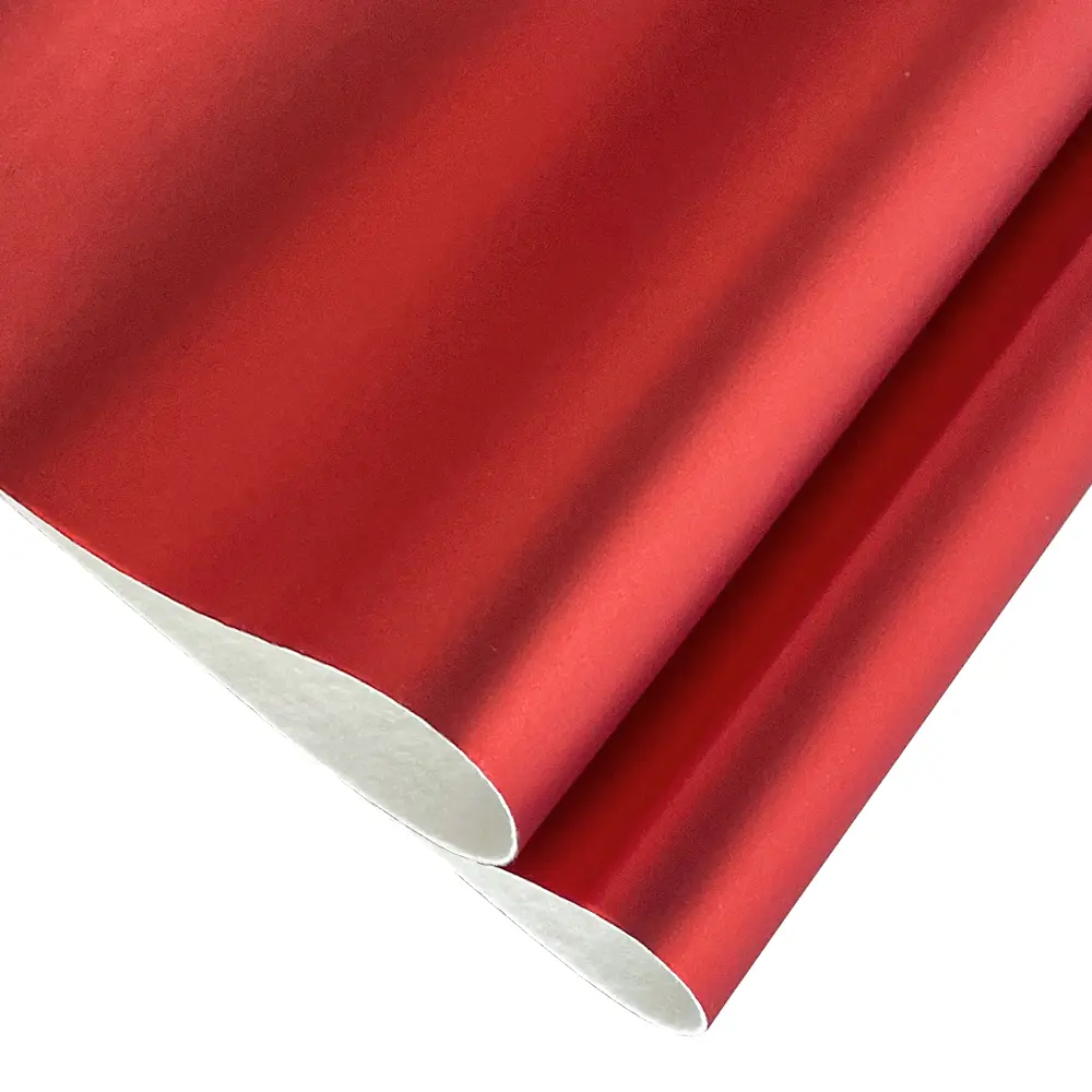 Matte Metallic Solid Color PU Faux Leather Fabric Roll (1 Roll, 12x53in, 0.7-0.8mm) - Textile Sewing Supply for DIY Handmade Hair Bows, Mini Handbags, Fashion Jewelry