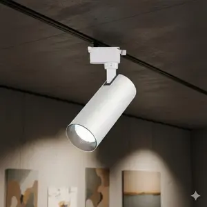 10W Multifunctional Track Light: Adjustable Focus & 360° Rotation for Perfect Lighting | Ideal for Home Office & Commercial Spaces | Flexible Modern Indoor Lighting Solution Adjustable Lights