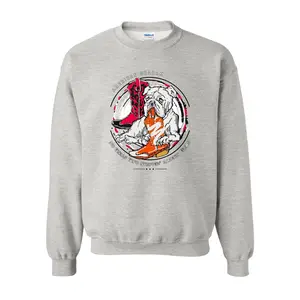 No Texas 2 Steppin' Allowed Acid Wash Graphic Sweatshirt (UGA vs UT) - American Graham Apparel