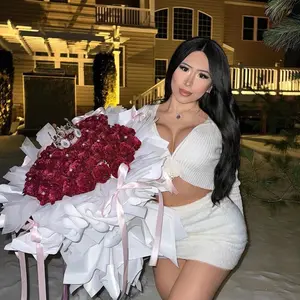 50 Fuchsia Rose Princess Forever Bouquet