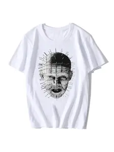 Cheavyweight Hellraiser - Movie Pinhead T-shirt  O-Neck Fashion Casual High Quality Print T Shirt Fashion Classic