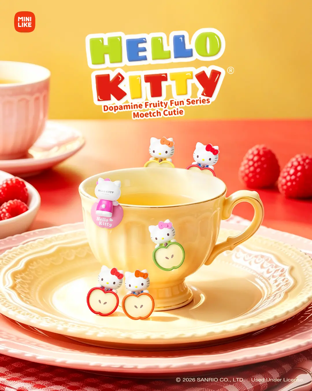 Hello Kitty X MINILIKE blindbox Dopamine Fruity Fun Series Moetch Cutie