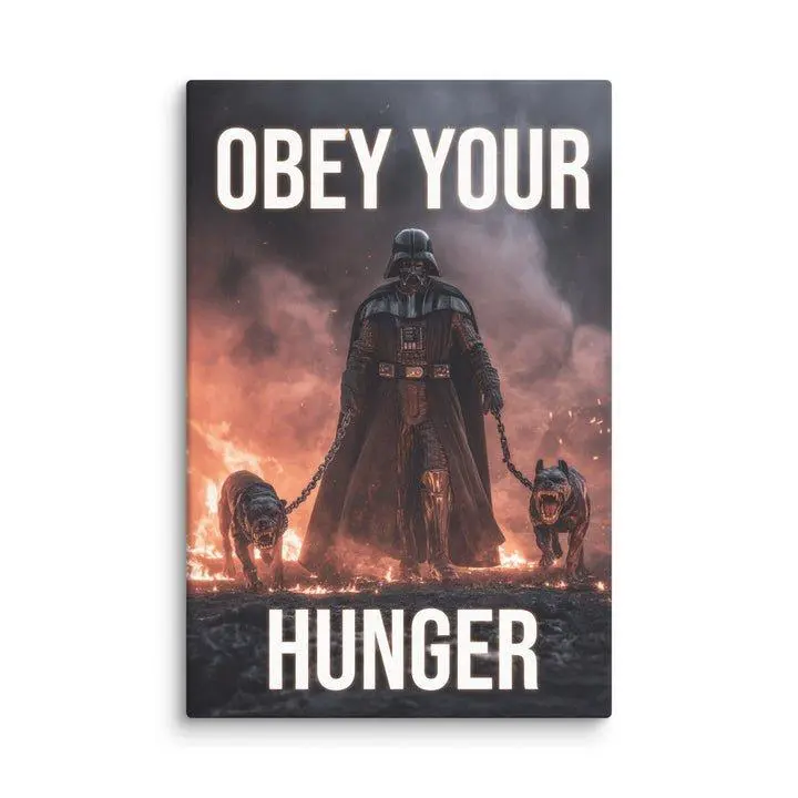 Obey Your Hunger Canvas Obey Your Hunger Canvas