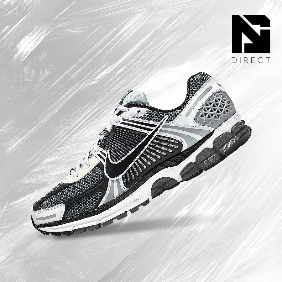 NIKE Zoom Vomero 5 SE SP Men's Vintage-Inspired Lifestyle Shoes in Dark Grey, Shock-Absorbing Comfort for Streetwear & Back-to-School Wear (CI1694 001), Male Wear, Casual Street, Us10, Us7, Multi-Size, Sports Running Shoes, Running Trainers