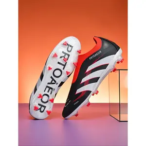 Seamless Foldable Football Shoes, Long & Short Stud Design, Adult Grass Training Sports Shoes, Unisex Soccer Cleats, Football Field Boots