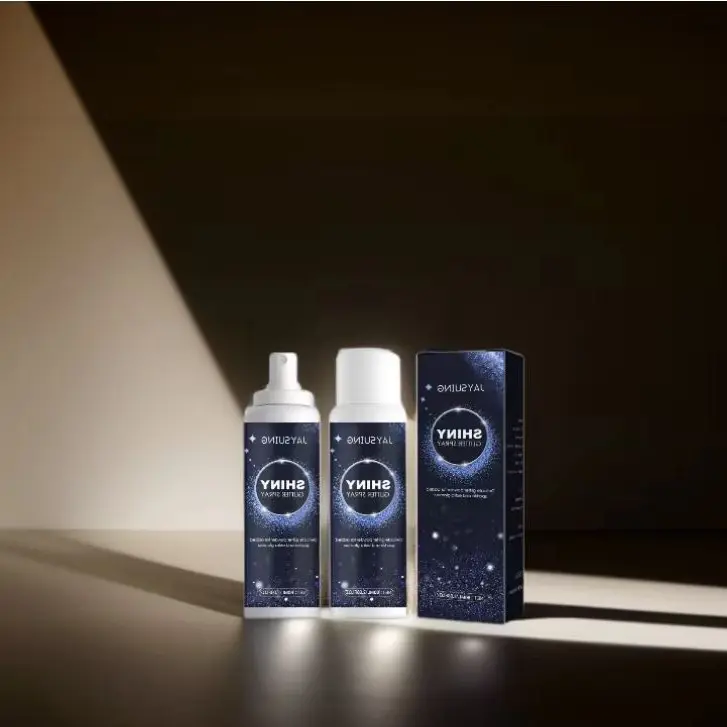 Summer Shiny Body Glitter Spray, Body and Hair Glitter Spray, Body Shimmery Spray for Skin, Face, Hair and Clothing,Quick- Drying Waterproof Body Shimmery Spray for Prom Festival Rave Stage Makeup cosmetic