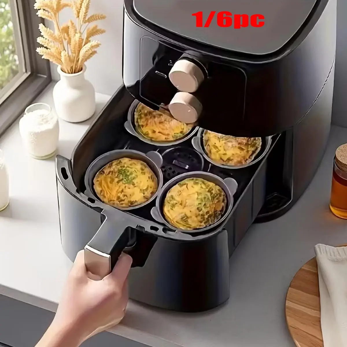 Silicone Baking Cup, High Temperature Resistant, Non-Stick, Reusable, Ideal for DIY Cakes, Eggs, Waffles, Muffins, Pudding, Pie, Custard, Muffin Cups