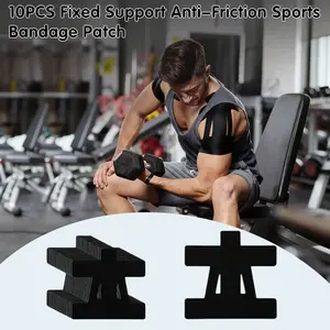 10 Count Pre-Cut Kinesiology Tape for Shoulder Pain Relief – Waterproof, Breathable & Elastic Athletic Support Tape, Stretchy Cotton with Hypoallergenic Adhesive, Easy-Apply Muscle Support (Black)