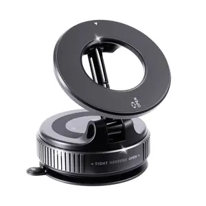 Magnetic phone holder compatible with MagSafe, 360° adjustable magnetic car phone mount, pocket-sized foldable car mount, car phone holder compatible with iPhone 17/16/15/14/13/12 series