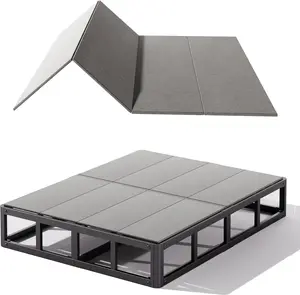 AARDHEN Queen Size Low Profile Bunkie Board (60x80) - Non-Slip, Breathable, Anti-Sag, Noise-Minimizing, Moisture-Resistant Support for Slatted Bed Frames