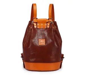 Old Trend Canna Leather Bucket Backpack