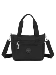 High-Quality Nylon Tote Bag, Lightweight Waterproof, Crossbody Shoulder Bag, Multiple Compartments, Zip Pockets, All-Season Fashion